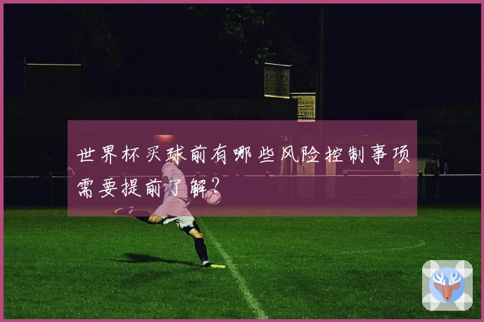 世界杯买球前有哪些风险控制事项需要提前了解？